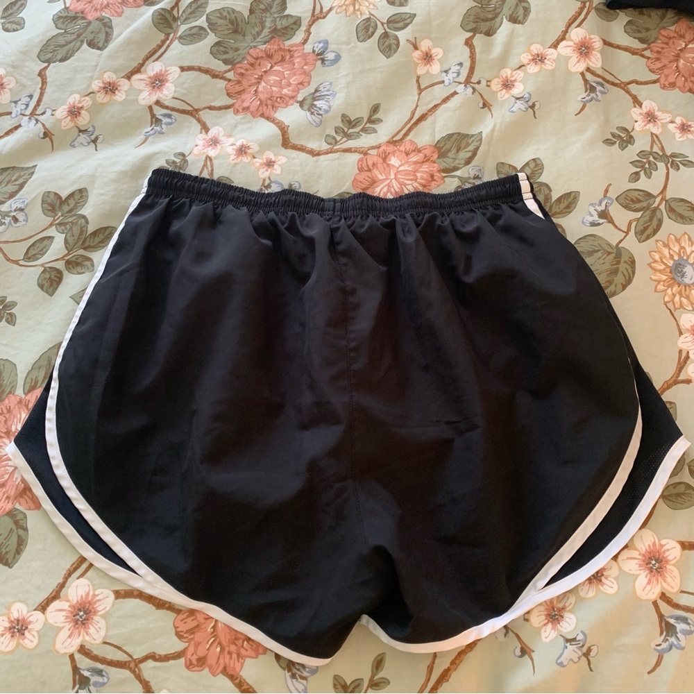Nike Women's Black and White Athletic Shorts - Picture 3 of 3